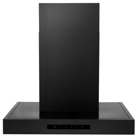 ZLINE 120 - 400 CFM 24 Inch Wide Wall Mounted Range Hood with Baffle Filters and 4 Speeds Black Stainless Steel