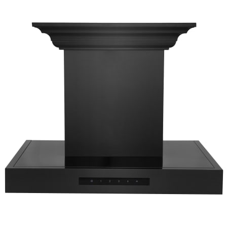 ZLINE 120 - 400 CFM 24 Inch Wide Wall Mounted Range Hood with Integrated Speakers and Bluetooth Black Stainless Steel
