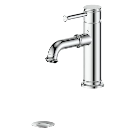 ZLINE Carnelian 1.5 GPM Single Hole Bathroom Faucet Chrome