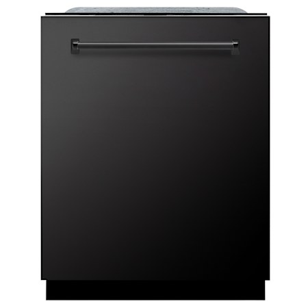 ZLINE Monument 24 Inch Wide 16 Place Setting Built-In Top Control Dishwasher with Heated Dry Black Stainless Steel