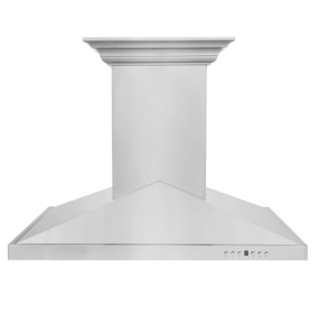 ZLINE 120 - 400 CFM 36 Inch Wide Island Range Hood with Crown Sound Bluetooth Speakers Stainless Steel