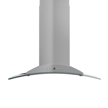 ZLINE 120 - 400 CFM 36 Inch Wide Island Range Hood with 4 Speeds and Baffle Filters Stainless Steel