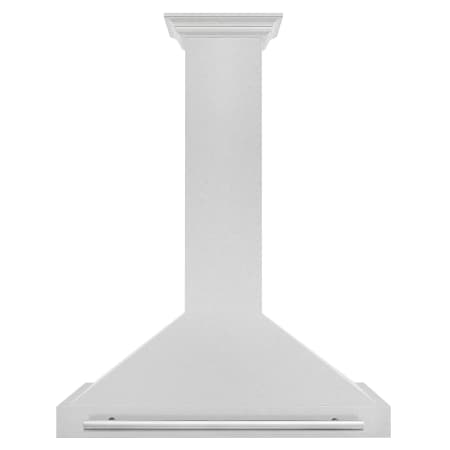 ZLINE 120 - 400 CFM 36 Inch Wide Outdoor Fingerprint Resistant Wall Mounted Range Hood with Convertible Ventilation and Baffle Filters Fingerprint Resistant Stainless Steel