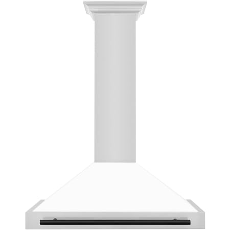 ZLINE Autograph Edition 120 - 400 CFM 36 Inch Wide Wall Mounted Range Hood with Push Button Controls and Dishwasher Safe Filters Stainless Steel / White Matte