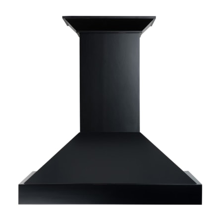 ZLINE 120 - 400 CFM 36 Inch Wide 110V Wall Mounted Range Hood with Push Button Controls Wood / Smooth Black
