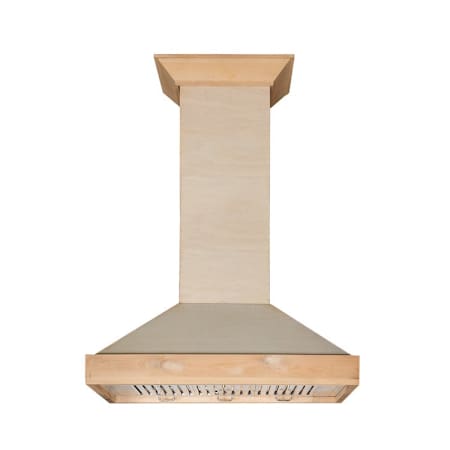 ZLINE 120 - 400 CFM 30 Inch Wide 385 Watt Wall Mounted Range Hood with Convertible Ventilation Wood / Unfinished