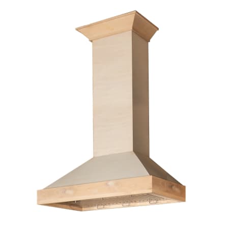 ZLINE 280 - 700 CFM 42 Inch Wide Wall Mounted Range Hood With Stainless Steel Baffle Filters Wood / Unfinished