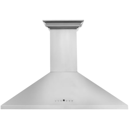 ZLINE 120 - 400 CFM 36 Inch Wide Wall Mounted Range Hood with LED Lights and Integrated Speakers Stainless Steel