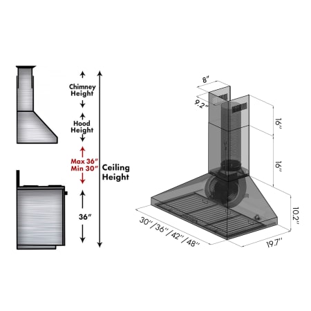 Zline-KL3CRN-48-Dimensions