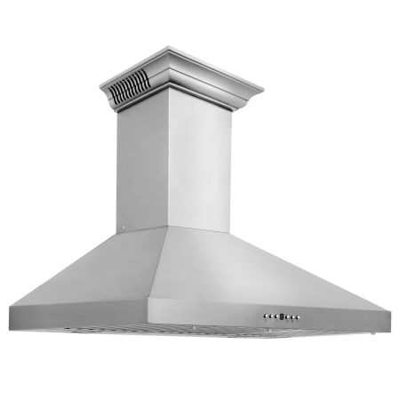 ZLINE 120 - 400 CFM 30 Inch Wide Wall Mounted Range Hood with Push Button Controls and Integrated Speakers Stainless Steel