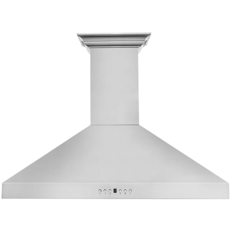 ZLINE 120 - 400 CFM 36 Inch Wide Wall Mounted Range Hood with Integrated Speakers and Push Button Controls Stainless Steel