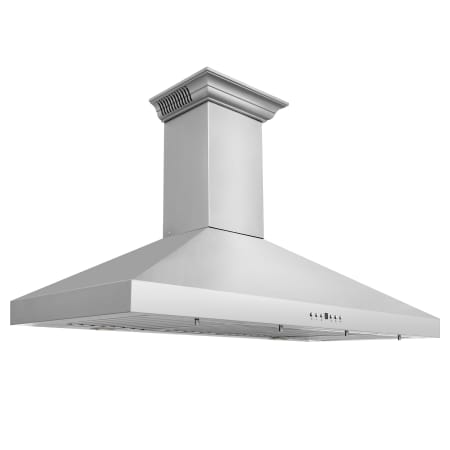 ZLINE 120 - 400 CFM 42 Inch Wide Wall Mounted Range Hood with Integrated Speakers and Baffle Filters Stainless Steel