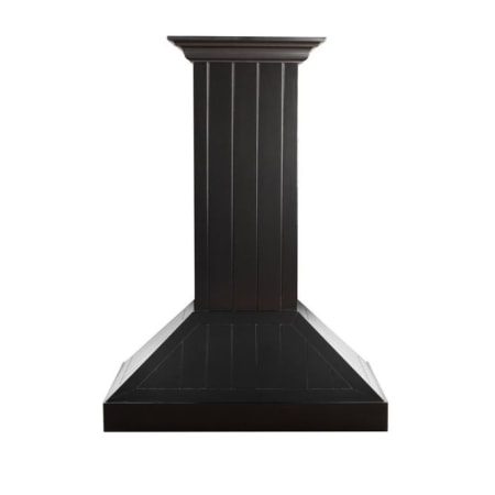 ZLINE 120 - 400 CFM 30 Inch Wide Wall Mounted Range Hood with Baffle Filters and LED Lights Wood / Smooth Black