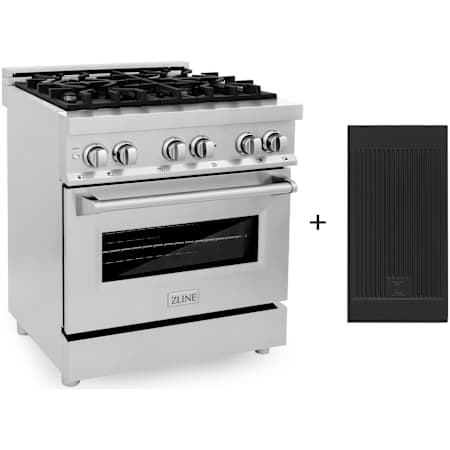 ZLINE Legacy 30 Inch Wide 4 Cu. Ft. Free Standing Dual Fuel Range with Griddle Stainless Steel