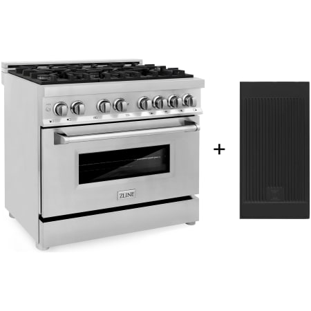 ZLINE Legacy 36 Inch Wide 4.6 Cu. Ft. Free Standing Dual Fuel Range with Griddle Stainless Steel