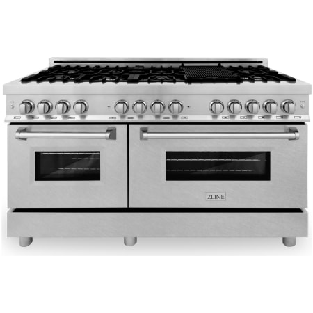 ZLINE Legacy 60 Inch Wide 7.4 Cu. Ft. Free Standing Dual Fuel Range with Fingerprint Resistant Door, Griddle, and Italian-Made Sealed Burners Stainless Steel
