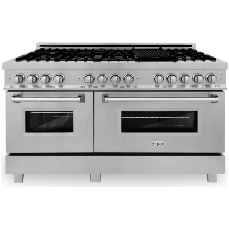 ZLINE Legacy 60 Inch Wide 7.4 Cu. Ft. Free Standing Fingerprint Resistant Dual Fuel Range with Griddle and Italian-Made Sealed Burners Stainless Steel