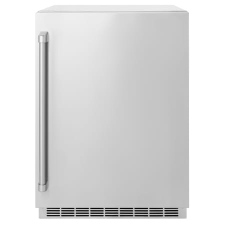 ZLINE 24 Inch Wide 151 Can Capacity Energy Star Certified Beverage Cooler with LED Lighting Stainless Steel