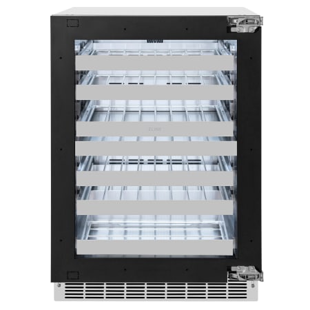 ZLINE 24 Inch Wide 44 Bottle Capacity Panel Ready Built-In Wine Cooler with Super Cool Mode and Reversible Door Panel Ready