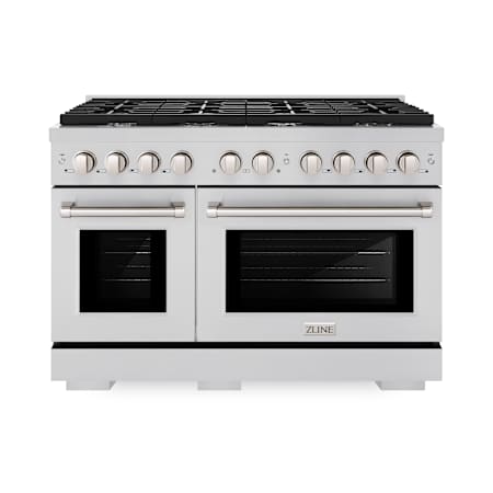 ZLINE 47.875 Inch Wide 6.7 Cu. Ft. Free Standing Dual Fuel Range with Ultra Quiet Operation Stainless Steel