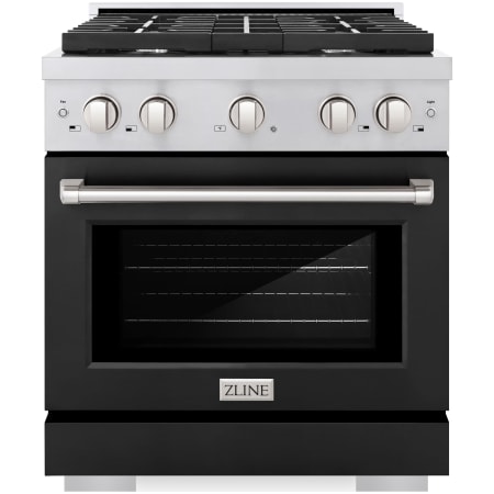 ZLINE Paramount 30 Inch Wide 4.2 Cu. Ft. Free Standing Gas Range with Black Matte Door and Italian-Made Sealed Burners Stainless Steel / Black Matte