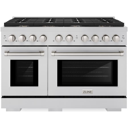 ZLINE Paramount 48 Inch Wide 6.7 Cu. Ft. Free Standing Gas Range with Brass Burners Stainless Steel