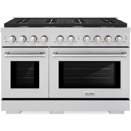ZLINE Paramount 48 Inch Wide 6.7 Cu. Ft. Free Standing Gas Range with Italian-Made Sealed Burners and StayPut Doors Stainless Steel