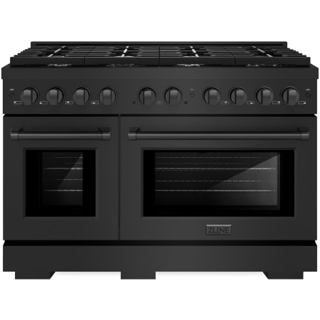 ZLINE Paramount 48 Inch Wide 6.7 Cu. Ft. Free Standing Gas Range with Italian-Made Sealed Burners Black Stainless Steel