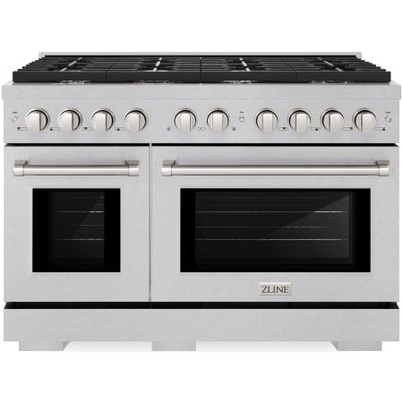 ZLINE Paramount 48 Inch Wide 6.7 Cu. Ft. Free Standing Fingerprint Resistant Gas Range with Brass Burners Stainless Steel