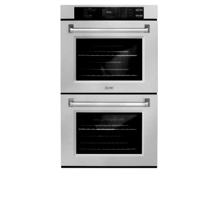 ZLINE 30 Inch Wide 10 Cu. Ft. Fingerprint Resistant Electric Double Oven with Air Fry Mode and True Convection Cooking Stainless Steel