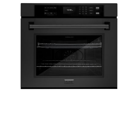 ZLINE 30 Inch Wide 5 Cu. Ft. Electric Single Oven with Air Fry Mode and True Convection Cooking Black Stainless Steel