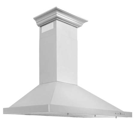 ZLINE 120 - 400 CFM 36 Inch Wide 385 Watt Wall Mounted Range Hood with Baffle Filters Stainless Steel