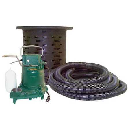 Zoeller 3/10 HP Cast Iron Crawl Space Pump System with M53 Pump and 24' Hose Kit N/A
