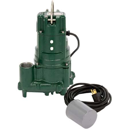 Zoeller Model 140 Float Switch Effluent Pump 1.00 HP, 115V Green