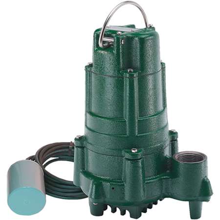 Zoeller Model 140 Float Switch Effluent Pump 1.00 HP, 230V Green