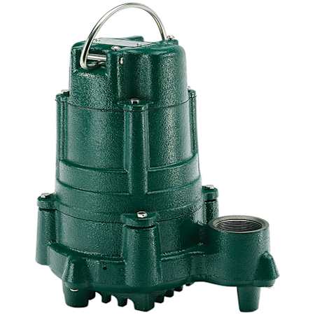 Zoeller Model 145 Nonautomatic Effluent Pump 0.75 HP, 115V Green