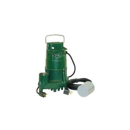 Zoeller Dose-Mate 1/2 HP Effluent Pump with 20' Cord Green