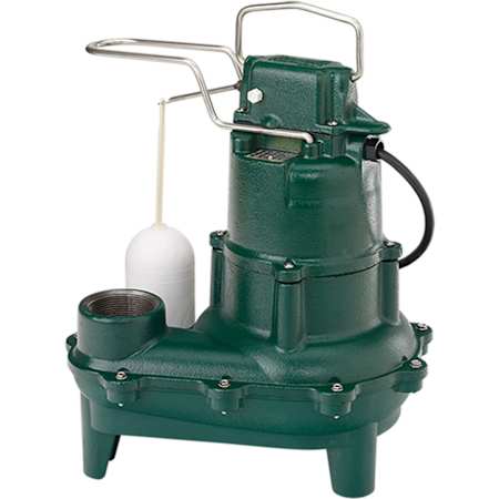 Zoeller 4/10 HP Engineered Plastic Sewage Pump with Automatic Switch N/A