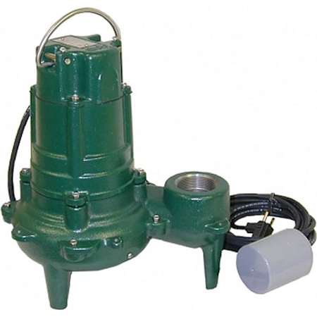Zoeller 1-HP Cast Iron Sewage Pump with Variable Piggy Back Float Switch (20' Cord) N/A