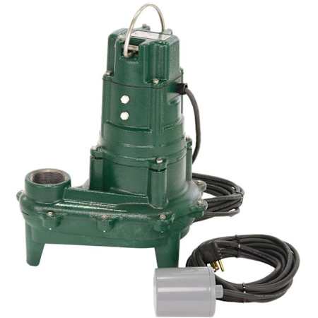 Zoeller Model 270 Float Switch Sewage Pump 1.00 HP, 230V Green