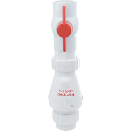 Zoeller 2" PVC Quiet Check Valve with Ball Valve N/A