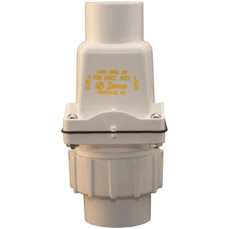 Zoeller 1-1/2" Combo Sewage Pump Check Valve for SCH40 PVC White