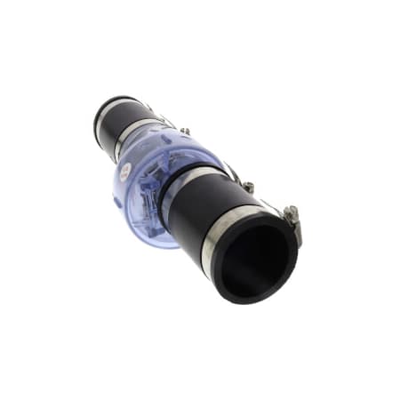 Zoeller 2" 30 PSI Quiet Check Vertical or Horizontal Check Valve with Slip Union w/ Hose Clamp and Clear Body N/A