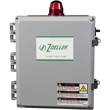 Zoeller Pivot Simplex Control Panel with Alarm 115/200/230V 1PH (7-15A) Indoor/Outdoor NEMA 4X Enclosure N/A