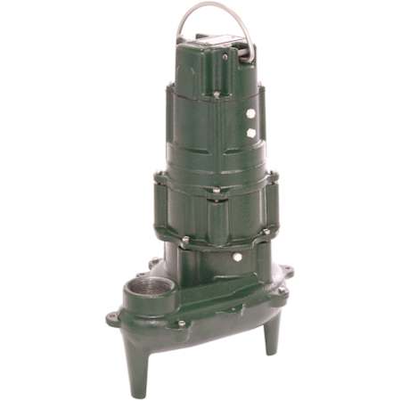Zoeller Zoeller 1 HP Submersible Sewage Pump, 115V, 1PH (Non-Automatic) Green