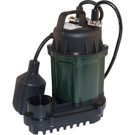 Zoeller Water Riddr III 1/4 HP Automatic Submersible Sump Pump Green