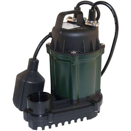 Zoeller Water Riddr III 1/4 HP Automatic Submersible Sump Pump Green