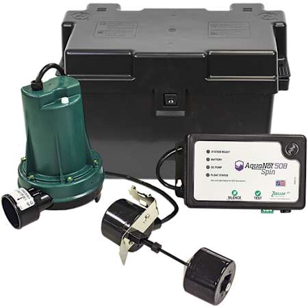 Zoeller Aquanot Spin Battery Backup Sump Pump System (1800 GPH @ 10') N/A
