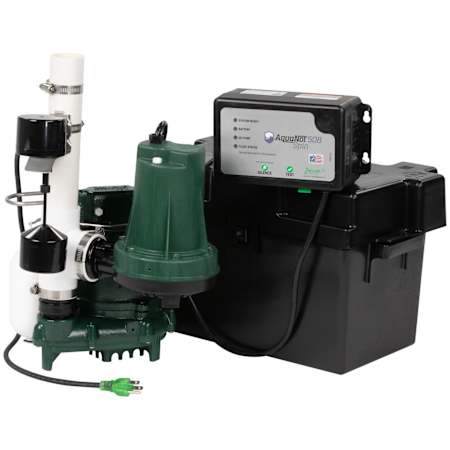 Zoeller Aquanot Spin 508 ProPak Battery Back Up Sump Pump System Package with 1/3HP M53 Pump N/A