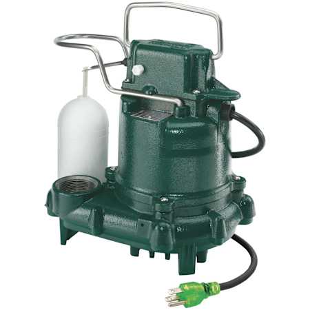 Zoeller Mighty Mate M53 1/3 HP 115V 43GPM Cast Iron Submersible Sump Pump with Vertical Float Switch N/A